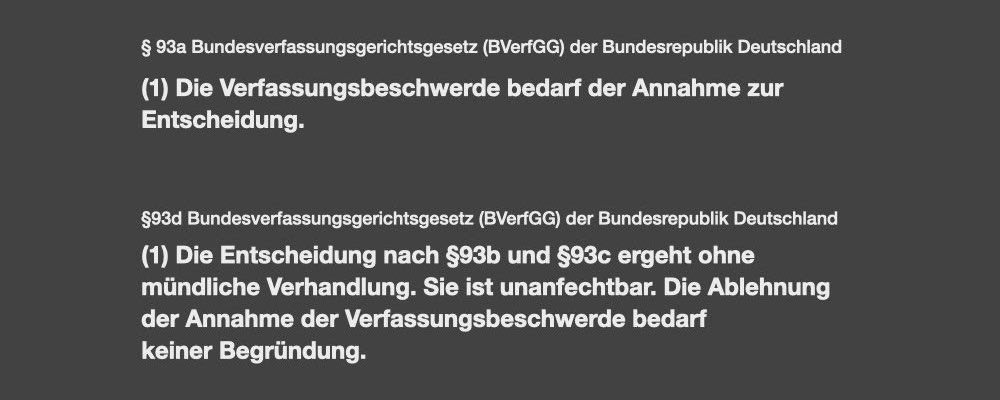 §93 BundesverfassungsgerichtsGesetz