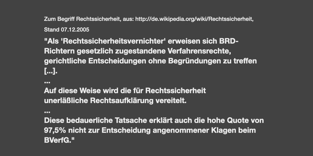 Rechtssicherheit
